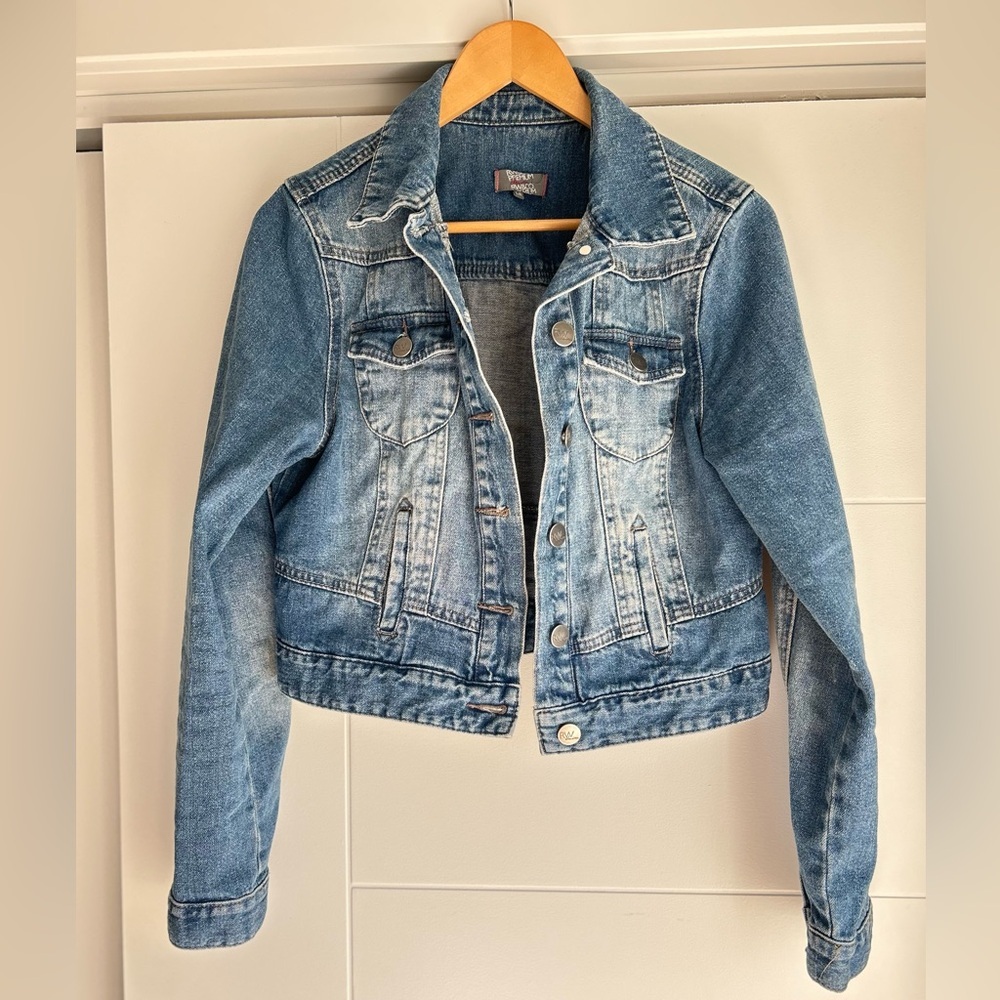 RW&CO. Blue Cropped Jean Jacket